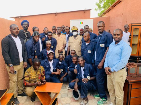 Première session de formation en menuiserie bois de Tambacounda.