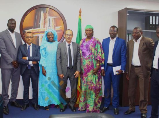 La Directrice générale de l’ANPEJ et ses collaborateurs ont reçu le Directeur général de  (TECHGHIL) de la Mauritanie