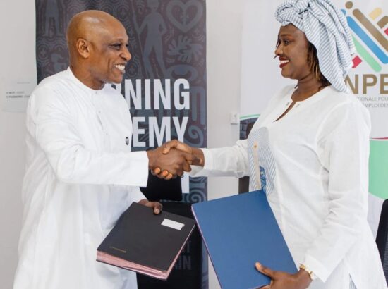 Signature de convention entre L’ANPEJ et le JOJ  Dakar 2026 Learning Academy