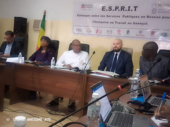 Lancement du projet E.S.P.R.I.T : synergie des acteurs locaux pour l’inclusion professionnelle des jeunes et des femmes à Thiès et à Louga, avec l’appui de l’LVIA
