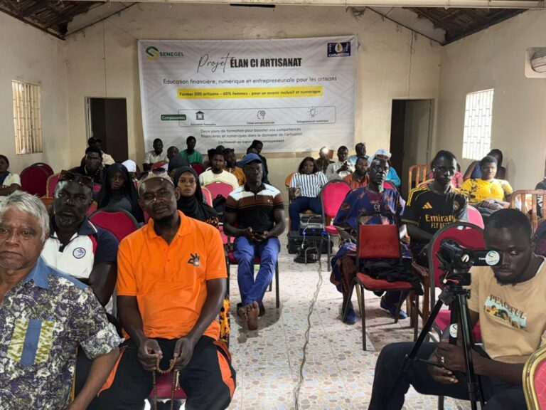 Renforcement des compétences entrepreneuriales des artisans : l’Antenne régionale de Thiès engagée aux côtés de la Chambre des métiers dans le cadre du projet Élan ci Artisanat