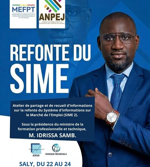 Atelier de partage et de recueil d’informations sur la refonte du Systèmed’informations sur le Marché de l’Emploi (SIME 2)